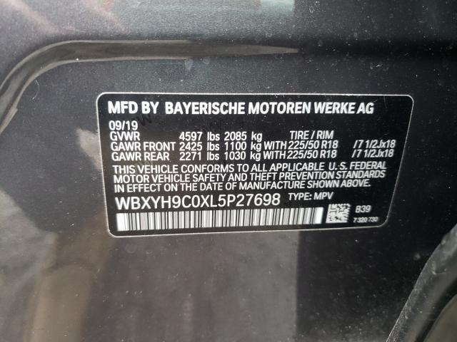 2020 BMW X2 SDRIVE2 WBXYH9C0XL5P27698