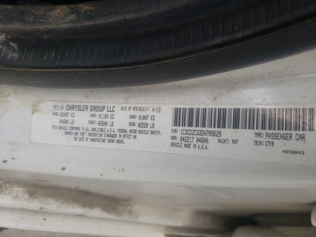 2013 DODGE AVENGER SX 1C3CDZCG3DN709629