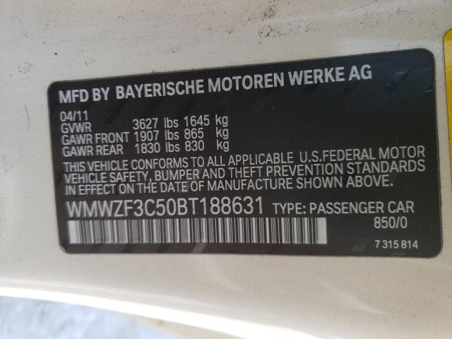 2011 MINI COOPER CLU WMWZF3C50BT188631