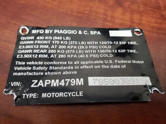 2008 PIAGGIO MP3 250 ZAPM479M785003091
