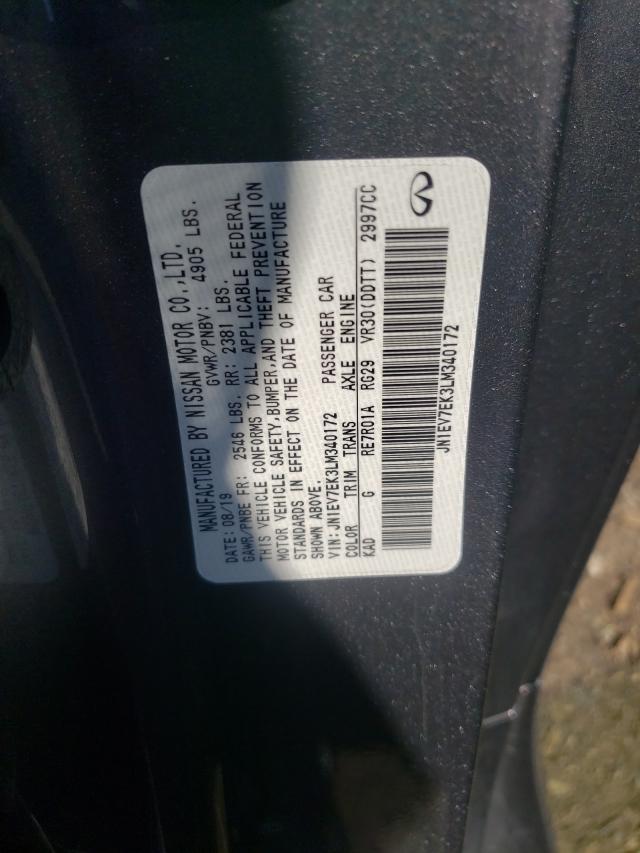 2020 INFINITI Q60 PURE JN1EV7EK3LM340172