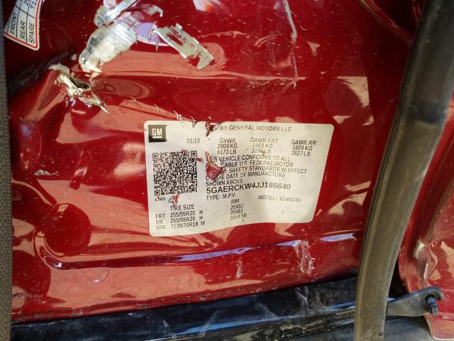 2018 BUICK ENCLAVE PR 5GAERCKW4JJ186640