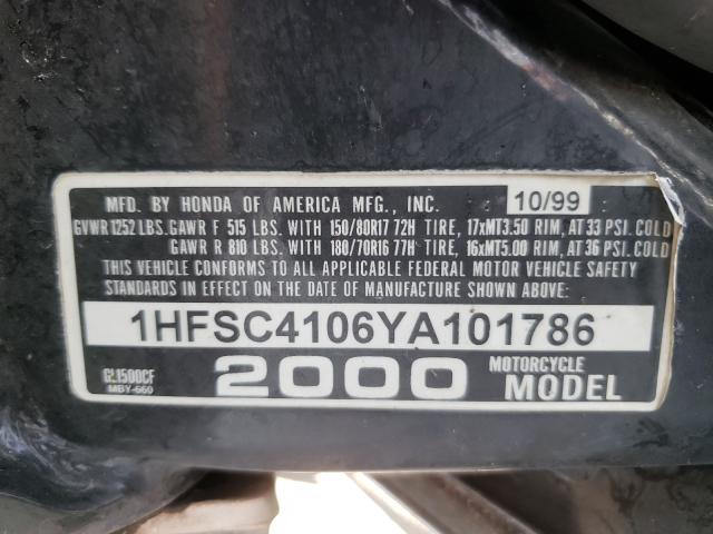 2000 HONDA GL1500 CF 1HFSC4106YA101786