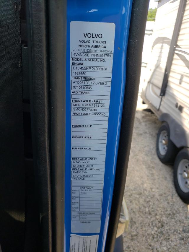 2017 VOLVO VN VNL 4V4NC9EH1HN991759