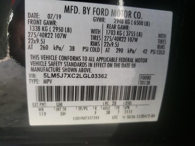 2020 LINCOLN AVIATOR RE 5LM5J7XC2LGL03362