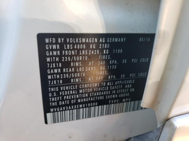 2014 VOLKSWAGEN TIGUAN WVGAV3AXXEW619000