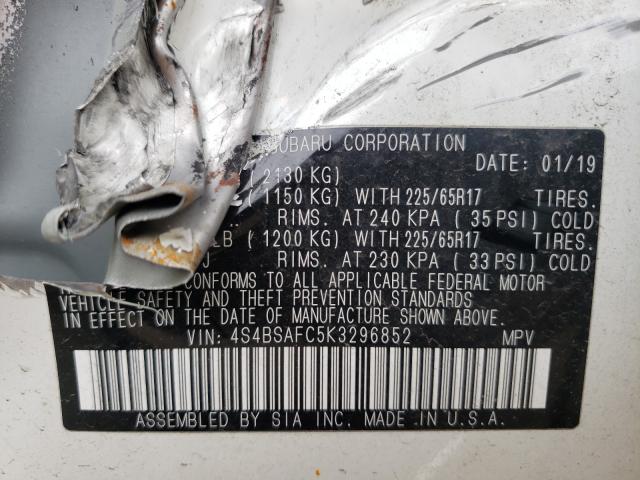4S4BSAFC5K3296852 Subaru Outback 2.5i Premium