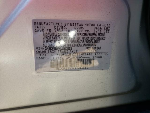 2020 NISSAN KICKS SR 3N1CP5DVXLL533883