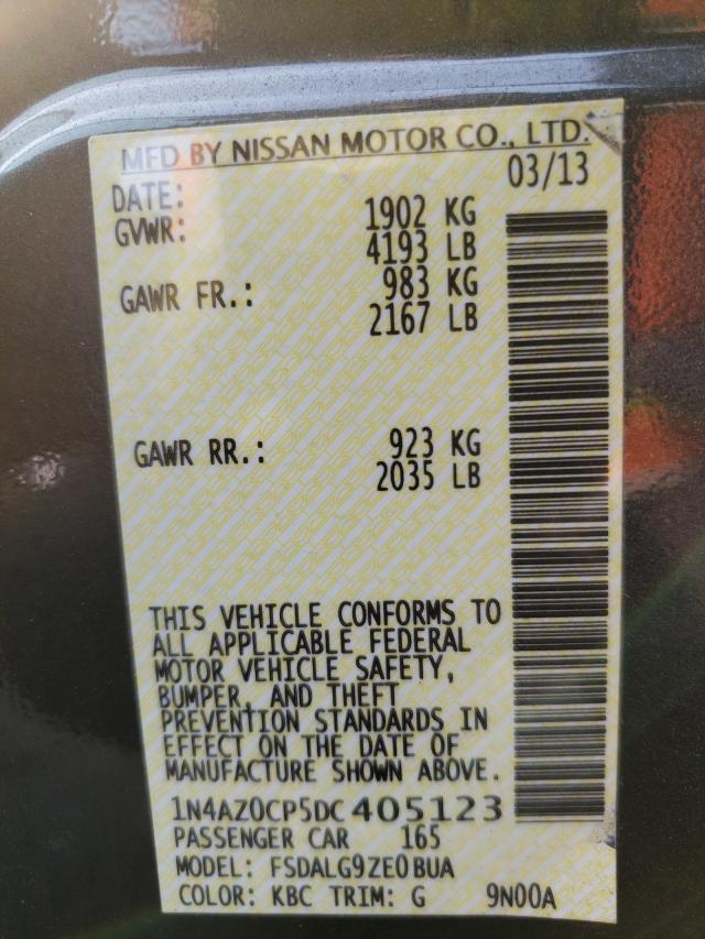 2013 NISSAN LEAF 1N4AZ0CP5DC405123