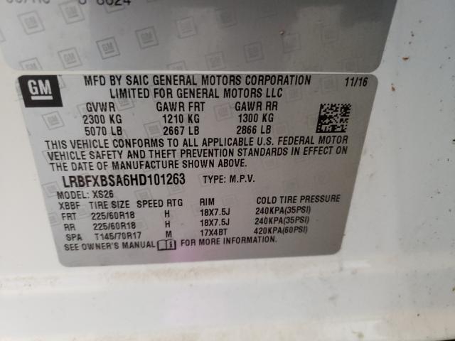 2017 BUICK ENVISION E LRBFXBSA6HD101263