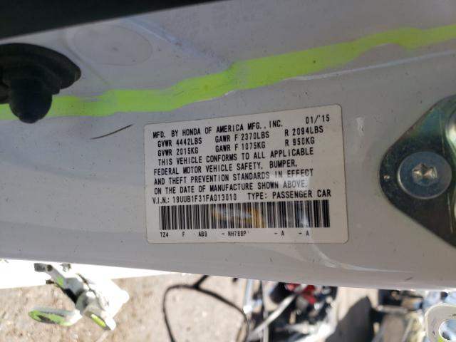 2015 ACURA TLX 19UUB1F31FA013010