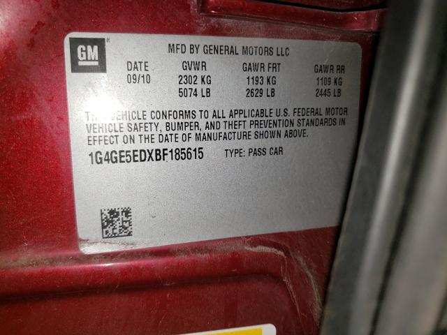 2011 BUICK LACROSSE C 1G4GE5EDXBF185615
