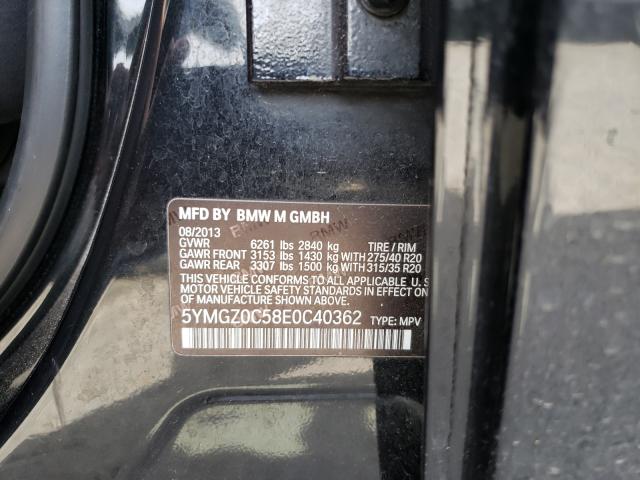 2014 BMW X6 M 5YMGZ0C58E0C40362
