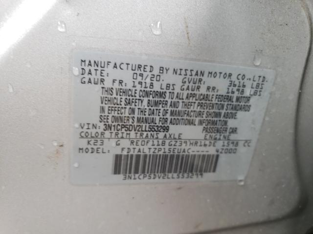 2020 NISSAN KICKS SR 3N1CP5DV2LL553299