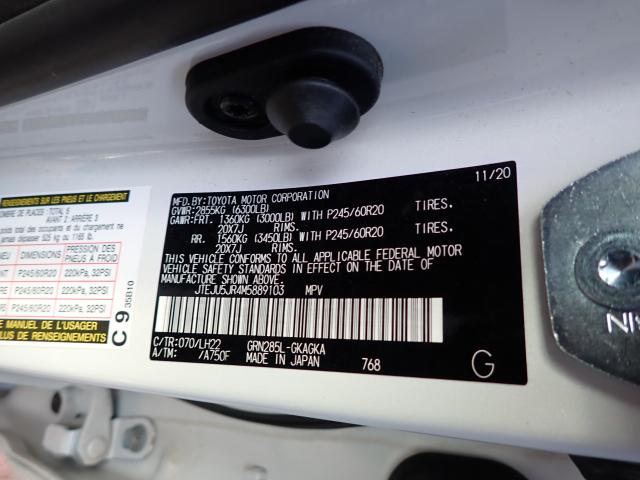 2021 TOYOTA 4RUNNER NI JTEJU5JR4M5889103