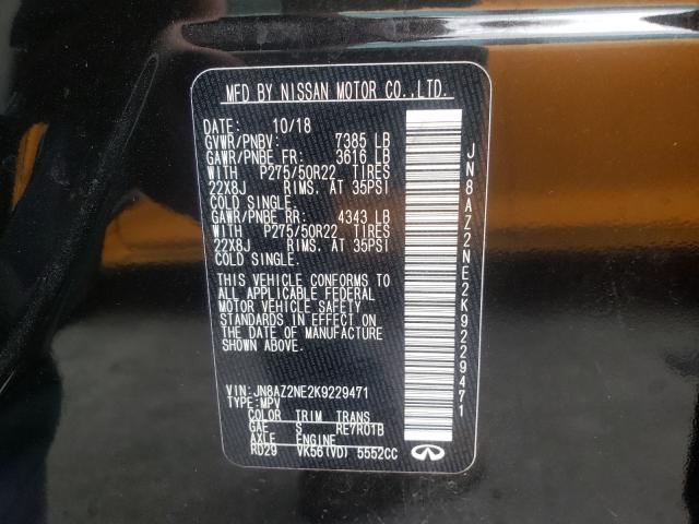 2019 INFINITI QX80 LUXE JN8AZ2NE2K9229471