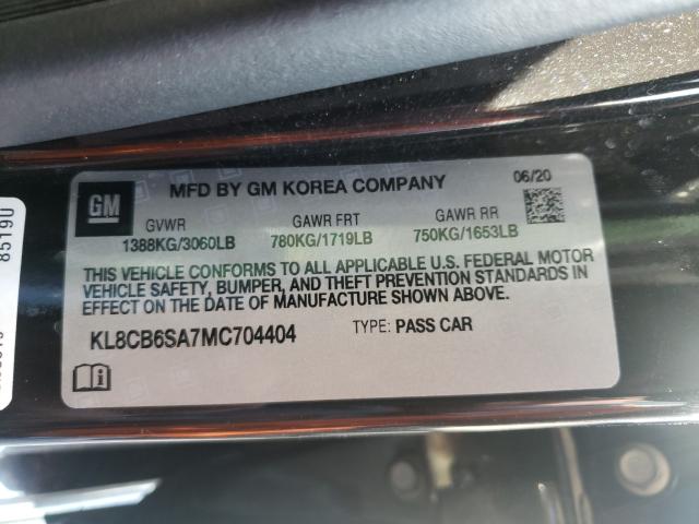 2021 CHEVROLET SPARK KL8CB6SA7MC704404