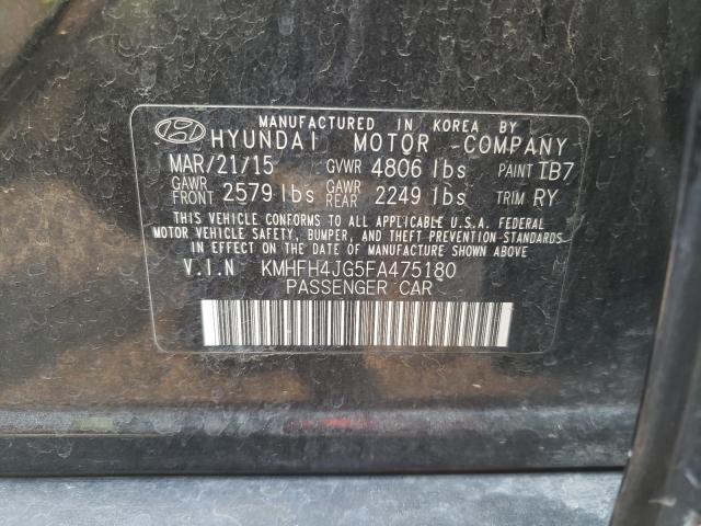 2015 HYUNDAI AZERA LIMI KMHFH4JG5FA475180