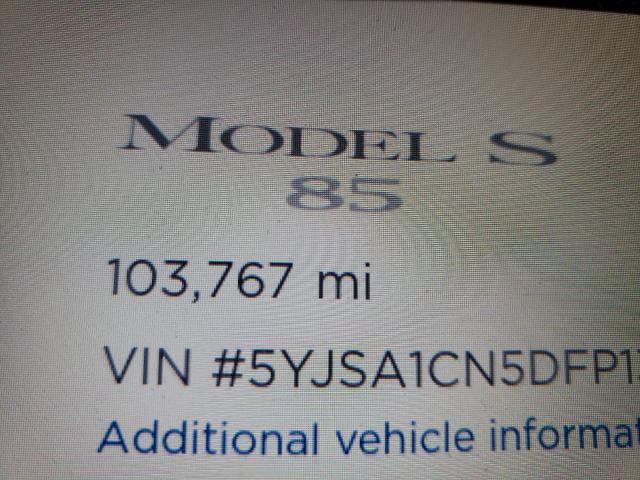 2013 TESLA MODEL S 5YJSA1CN5DFP13907