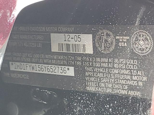 2006 HARLEY-DAVIDSON FLHRSI 1HD1FYW156Y652736