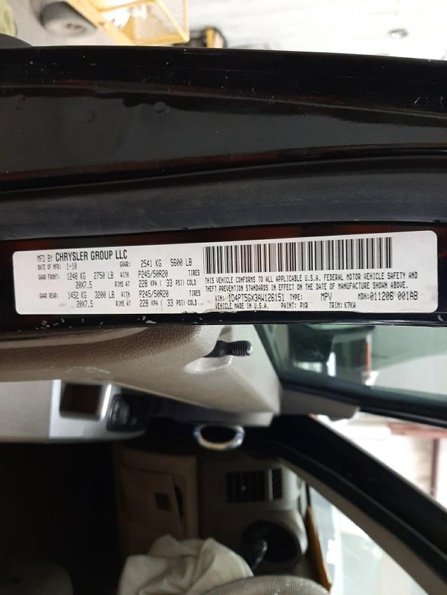 2010 DODGE NITRO SXT 1D4PT5GX3AW126151