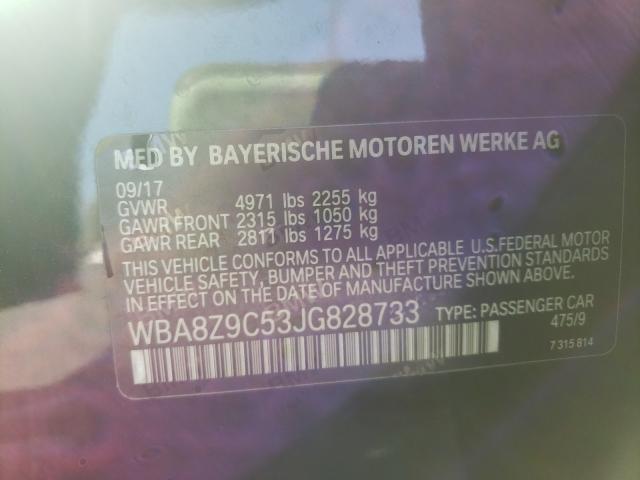 2018 BMW 330 XIGT WBA8Z9C53JG828733
