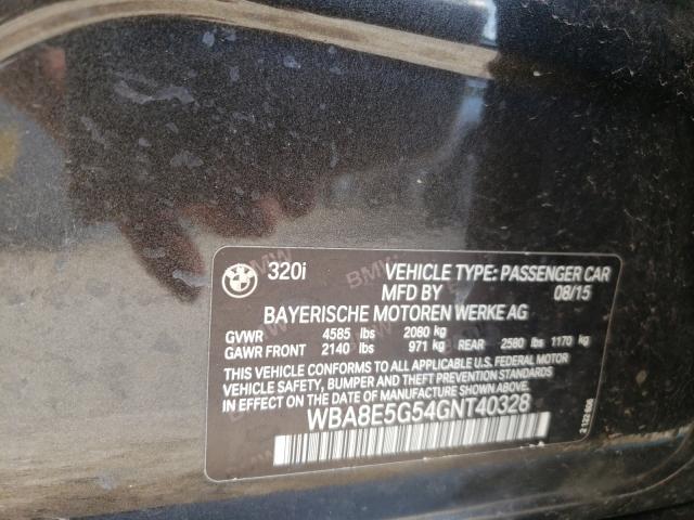 2016 BMW 320 XI WBA8E5G54GNT40328