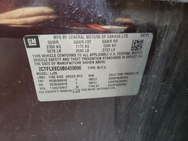 2011 GMC TERRAIN 2CTFLXEC0B6430896