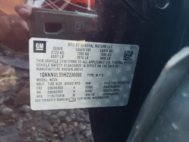2017 GMC ACADIA ALL 1GKKNVLS5HZ236093