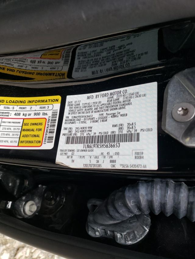 2017 LINCOLN CONTINENTL 1LN6L9TK5H5636653