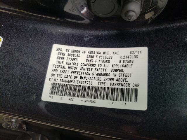 2014 ACURA TL SE 19UUA8F31EA008755