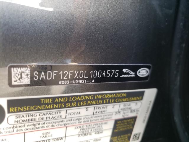 2020 JAGUAR E-PACE CHE SADF12FX0L1004575