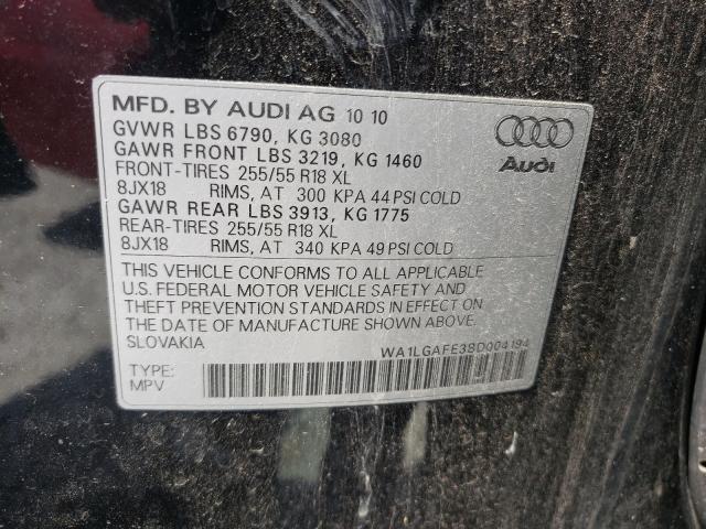 2011 AUDI 100 WAGON WA1LGAFE3BD004194