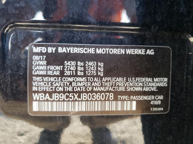 2018 BMW M550XI WBAJB9C5XJB036078
