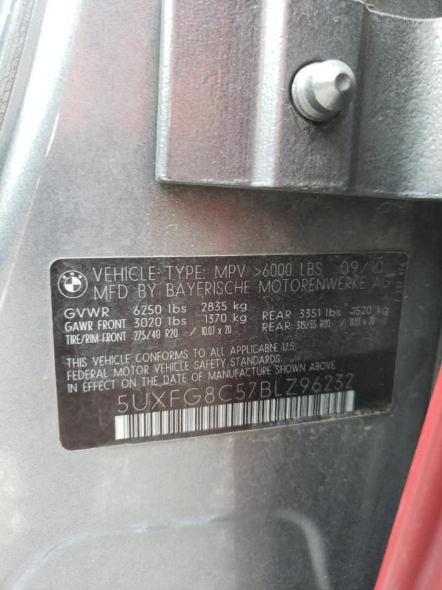2011 BMW X6 XDRIVE5 5UXFG8C57BLZ96232
