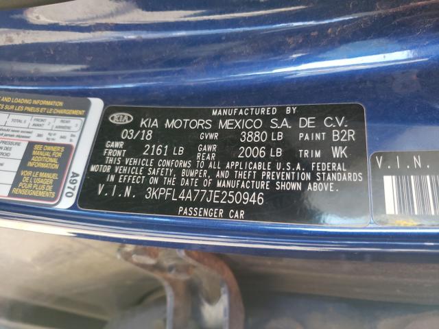 2018 KIA FORTE S 3KPFL4A77JE250946