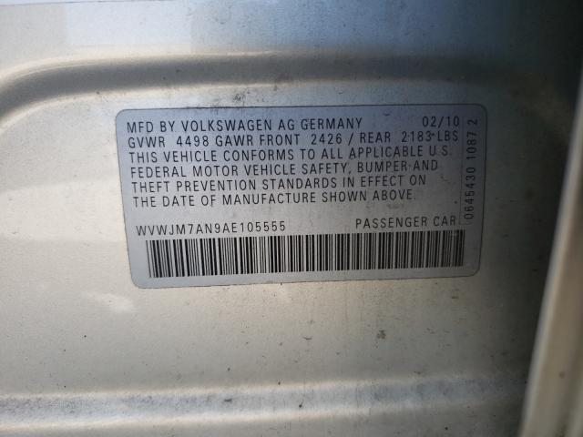 2010 VOLKSWAGEN PASSAT KOM WVWJM7AN9AE105555