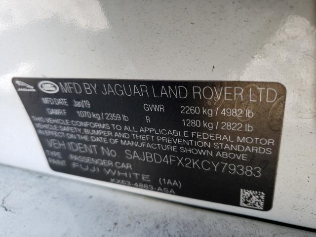 2019 JAGUAR XF PREMIUM SAJBD4FX2KCY79383