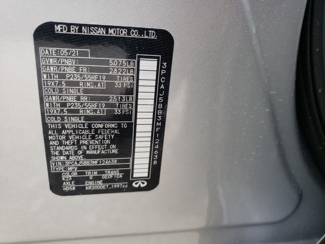 2021 INFINITI QX50 LUXE 3PCAJ5BB3MF124638