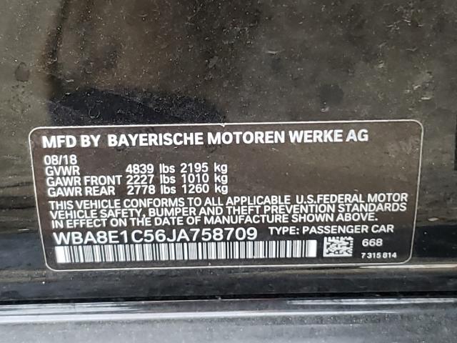 2018 BMW 330E WBA8E1C56JA758709