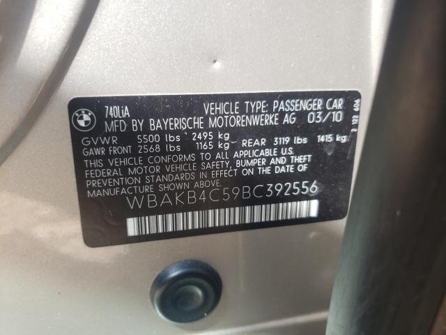 2011 BMW 740 LI WBAKB4C59BC392556