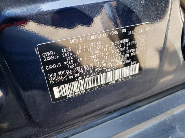 2018 SUBARU OUTBACK TO 4S4BSATC8J3209321