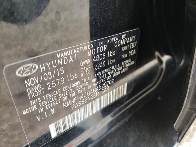 2016 HYUNDAI AZERA LIMI KMHFH4JG4GA529702