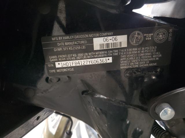 2007 HARLEY-DAVIDSON FLHR 1HD1FB4127Y606363