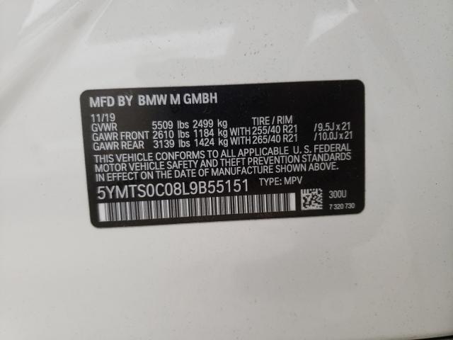 2020 BMW X3 M COMPE 5YMTS0C08L9B55151