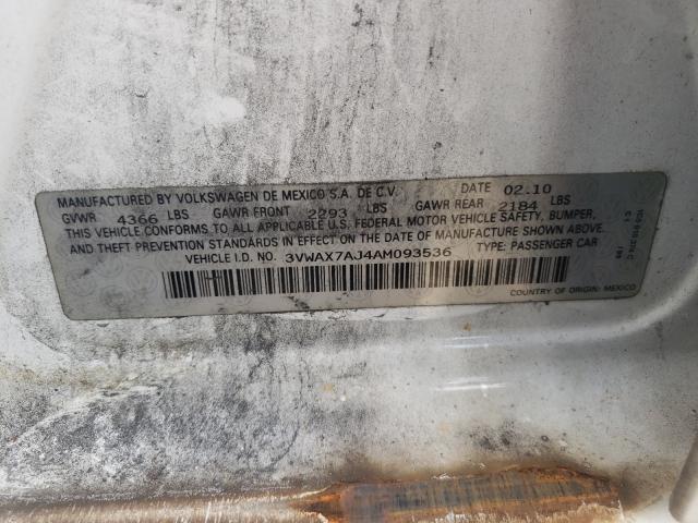 2010 VOLKSWAGEN JETTA LIMI 3VWAX7AJ4AM093536