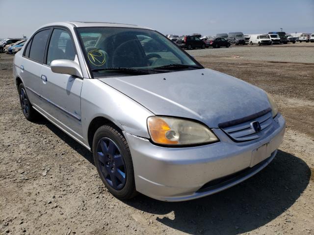 Salvage cars for sale from Copart San Diego, CA: 2002 Honda Civic EX