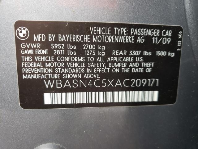2010 BMW 550 GT WBASN4C5XAC209171
