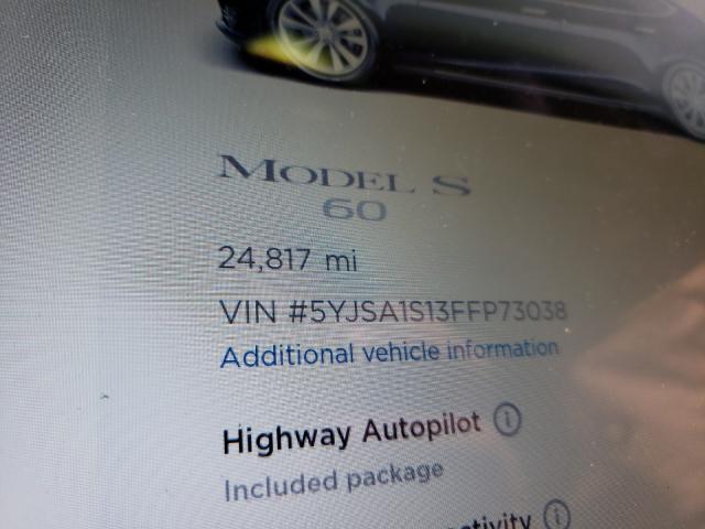 2015 TESLA MODEL S 70 5YJSA1S13FFP73038