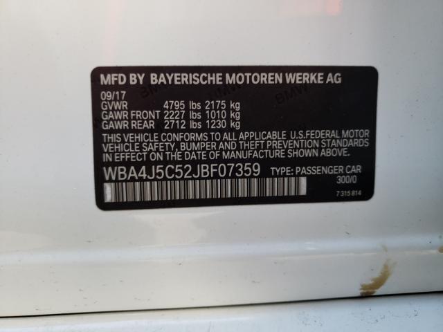 2018 BMW 440I GRAN WBA4J5C52JBF07359